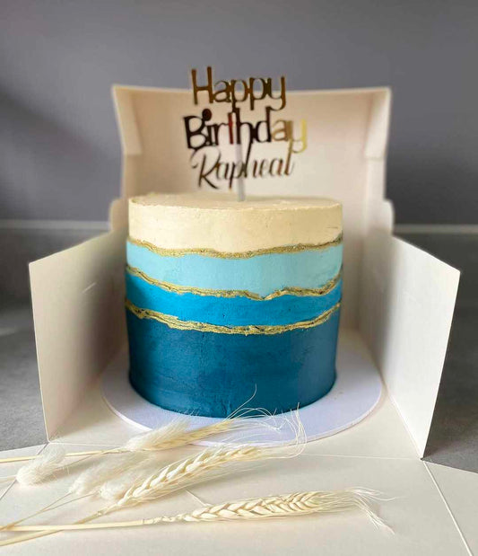 Ocean Luxe Layered Cake