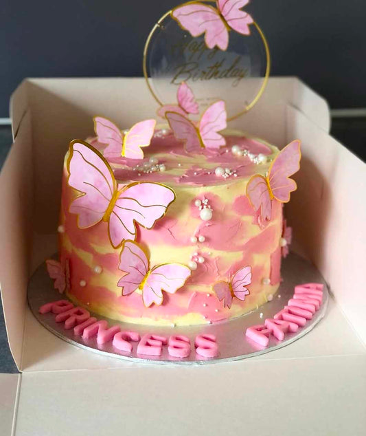 Butterfly Bloom Cake