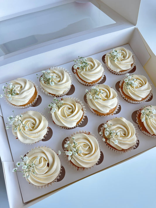 White Luxe Cupcakes